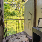 Bedulu Cliffside Open Plan Bathroom with Wooden Floor | Ubud, Bali