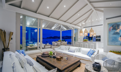 Mia Ocean Living Area at Night | Chaweng, Koh Samui