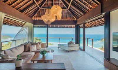 Villa Jati Living Area with Sea View | Selong Belanak, Lombok