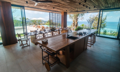 Villa Solah Kitchen and Dining Area with Sea View | Selong Belanak, Lombok