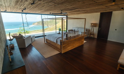 Villa Solah Bedroom with Sofa and Sea View | Selong Belanak, Lombok