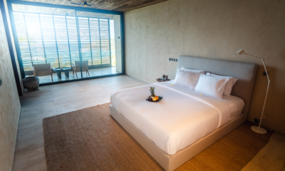 Villa Solah Bedroom and Balcony with Seating Area | Selong Belanak, Lombok