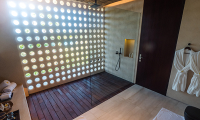 Villa Solah Bathroom with Shower and View | Selong Belanak, Lombok