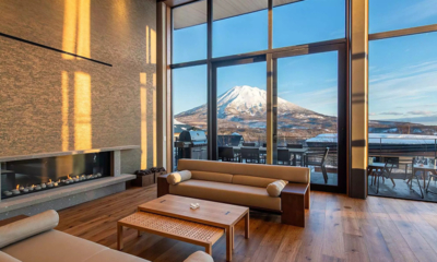Zai On Living Area with Mountain View | Niseko, Japan