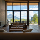 Zai On Indoor Living Area with Mountain View | Hirafu, Niseko