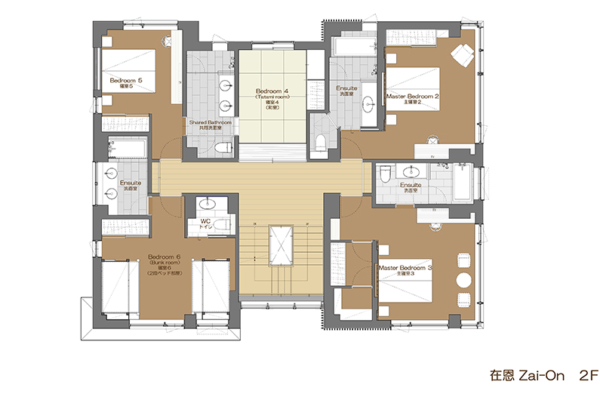 Zai On Floorplan Second Floor | Hirafu, Niseko