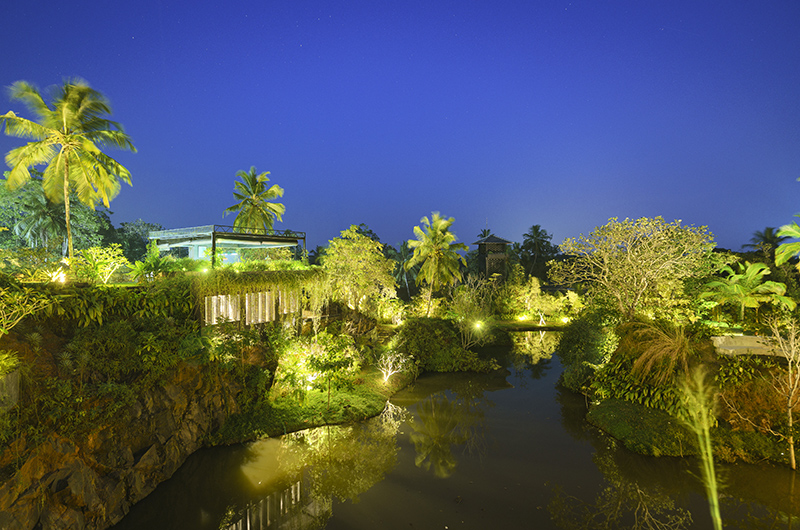 Villa Mine Outdoor View at Night | Talpe, Sri Lanka