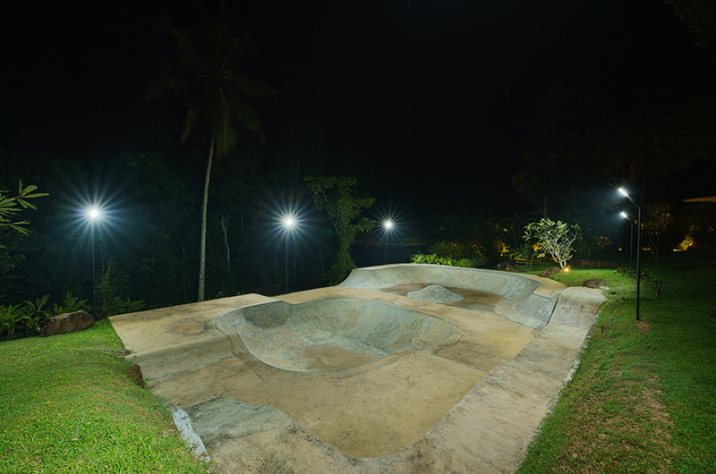 Villa Mine Skate Area at Night | Talpe, Sri Lanka