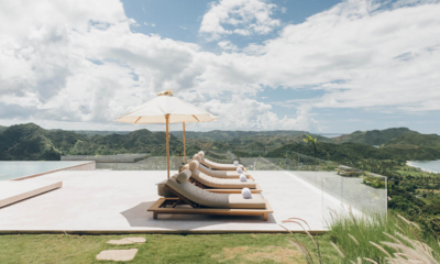 Tampah Hills Villa V Pool Side Loungers | Selong Belanak, Lombok