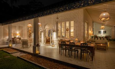 Braganza House Dining Area at Night | Galle, Sri Lanka