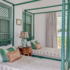 Braganza House Peacock Suite Bedroom with Twin Beds | Galle, Sri Lanka
