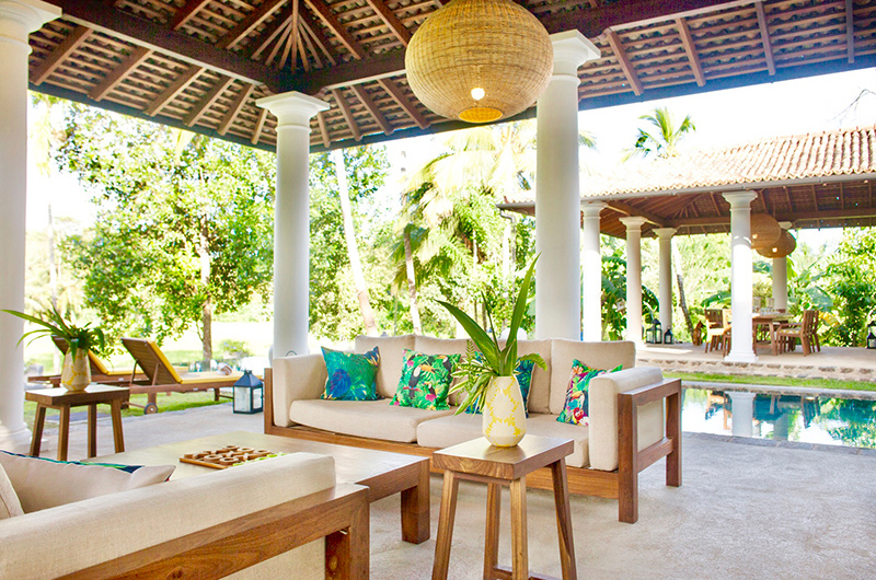Kumbura Villa Pool Side Lounge | Galle, Sri Lanka