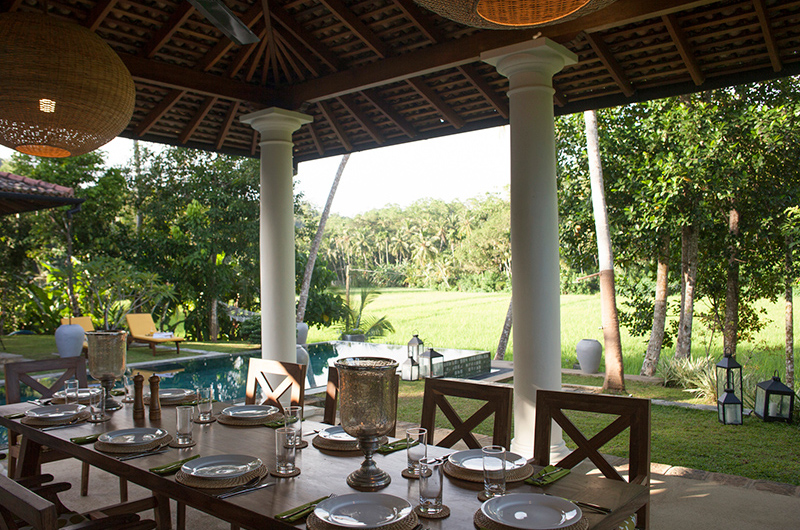 Kumbura Villa Dining with Pool View | Galle, Sri Lanka