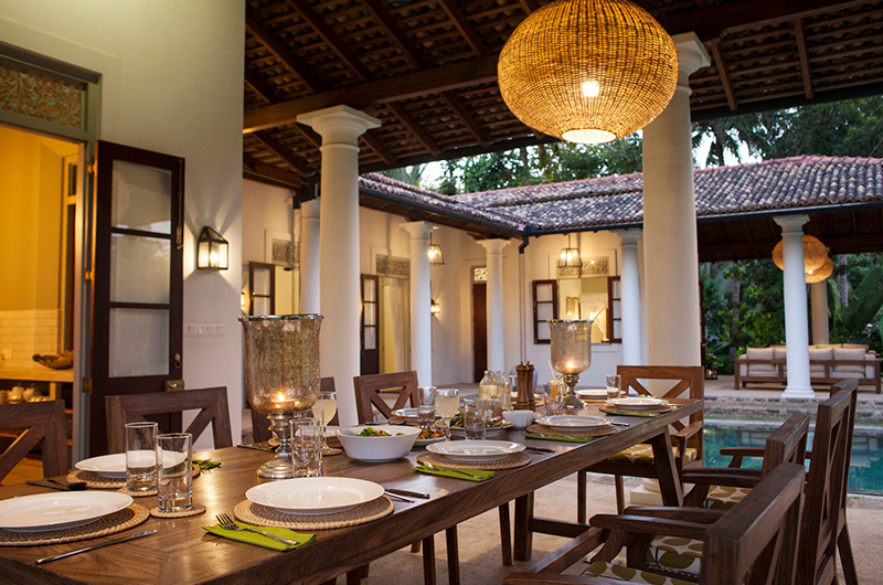 Kumbura Villa Pool Side Dining | Galle, Sri Lanka
