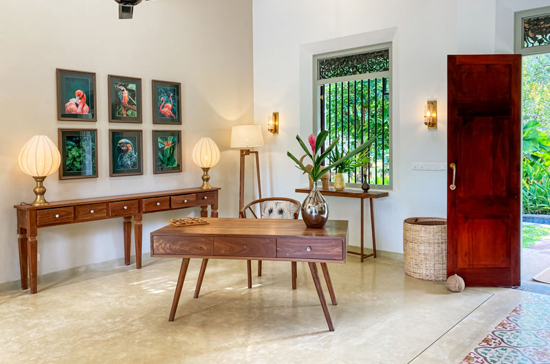 Kumbura Villa Indoor Area with View | Galle, Sri Lanka