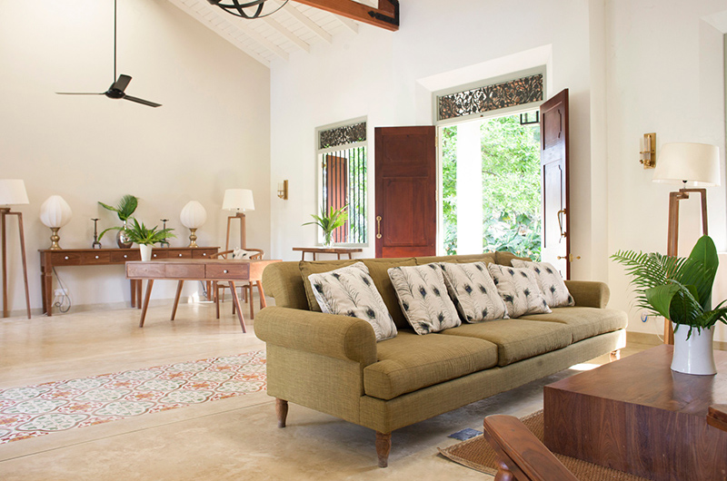 Kumbura Villa Indoor Living Area | Galle, Sri Lanka