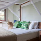 Kumbura Villa Bedroom One with Side Lamps | Galle, Sri Lanka