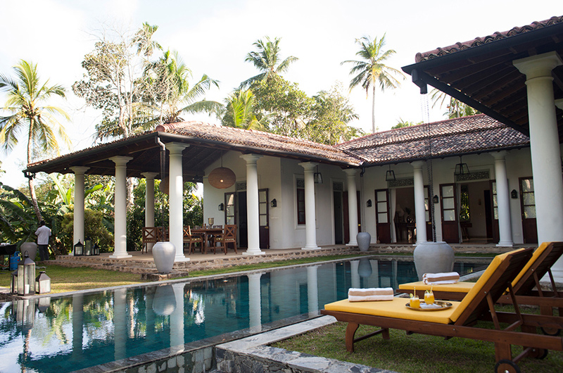 Kumbura Villa Pool Side Sun Beds | Galle, Sri Lanka