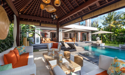 Sundance Villa Lounge Area with Pool View | Kerobokan, Bali