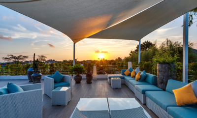 Sundance Villa Up Stairs Lounge Area with Sunset View | Kerobokan, Bali
