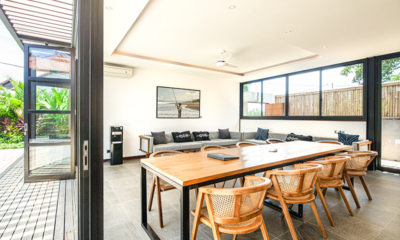Villa Boddisatva Living and Dining Area with View | Pererenan, Bali