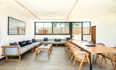Villa Boddisatva Spacious Living and Dining Area with View | Pererenan, Bali