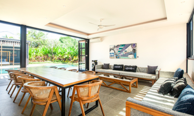 Villa Boddisatva Spacious Living and Dining Area with Pool View | Pererenan, Bali