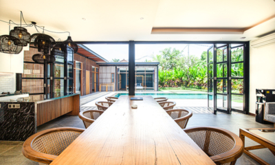 Villa Boddisatva Dining Area with Pool View | Pererenan, Bali