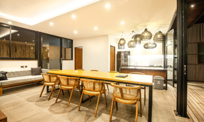 Villa Boddisatva Dining Area with Hanging Lamps | Pererenan, Bali