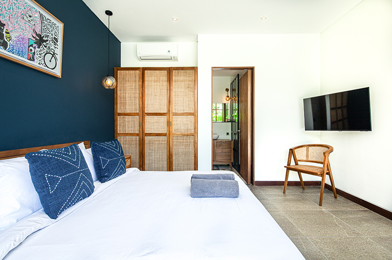 Villa Boddisatva Bedroom One with TV | Pererenan, Bali Villa Boddisatva Bedroom One with TV | Pererenan, Bali