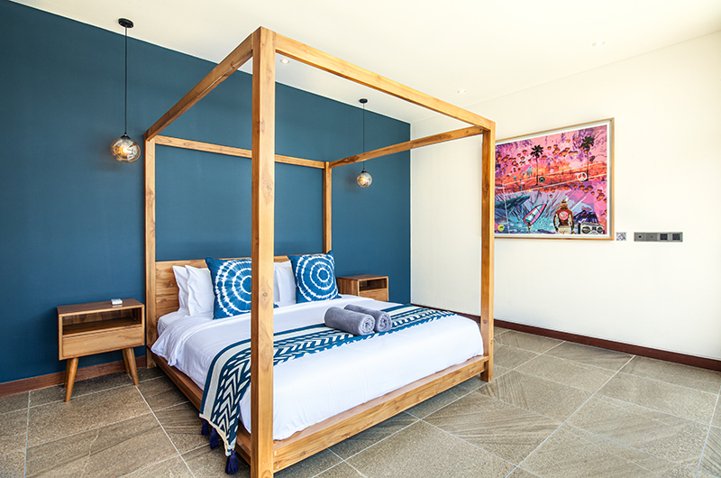 Villa Boddisatva Bedroom Two with Four Poster Bed | Pererenan, Bali