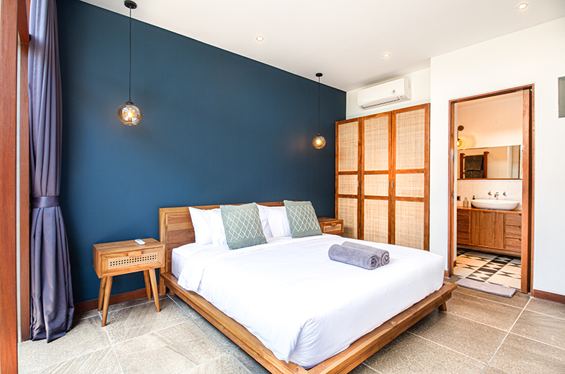 Villa Boddisatva Bedroom Five with Hanging Lamps | Pererenan, Bali