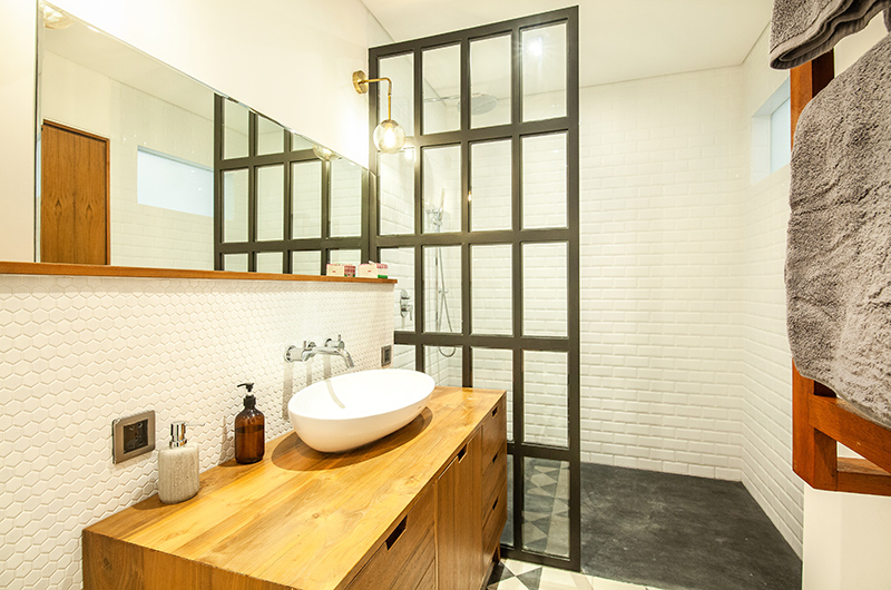 Villa Boddisatva Bathroom Five with Mirror | Pererenan, Bali