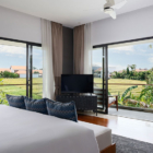 Villa Kimaya Bedroom with TV and View | Canggu, Bali