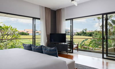 Villa Kimaya Bedroom with TV and View | Canggu, Bali