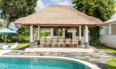 Villa Naya Pool Side Dining Area | Canggu, Bali