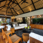Villa Wolfe Living and Dining Area with TV | Seminyak, Bali