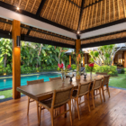 Villa Wolfe Dining Area with Pool View | Seminyak, Bali