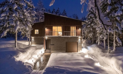 Jade Rabbit Outdoor Area at Night | Hirafu, Niseko