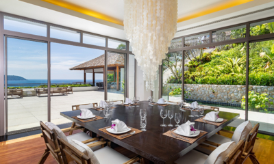 Villa Chelay Indoor Dining Area with View | Kamala, Phuket