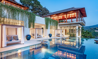 Villa Chelay Pool at Night | Kamala, Phuket