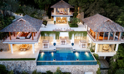 Villa Chelay Gardens and Pool at Night | Kamala, Phuket