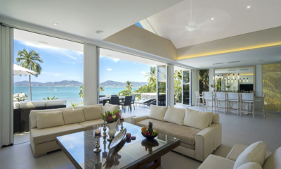 Villa Nirvana Panwa Living Area with Sea View | Cape Panwa, Phuket