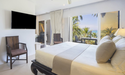 Villa Nirvana Panwa Bedroom Two with TV and View | Cape Panwa, Phuket