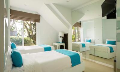 Villa Nirvana Panwa Bedroom Three with Twin Beds | Cape Panwa, Phuket