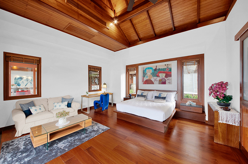 Villa Varya Guest Bedroom Two with Wooden Floor | Kamala, Phuket