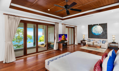 Villa Varya Guest Bedroom Three with TV and Sea View | Kamala, Phuket