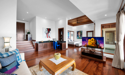 Villa Varya Guest Bedroom Four with Lounge Area and TV | Kamala, Phuket