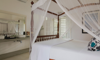 IF Villa Bedroom Two with Mosquito Net | Talpe, Sri Lanka