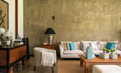 Tranquil Waters Indoor Living Area with Side Lamps | Negombo, Sri Lanka